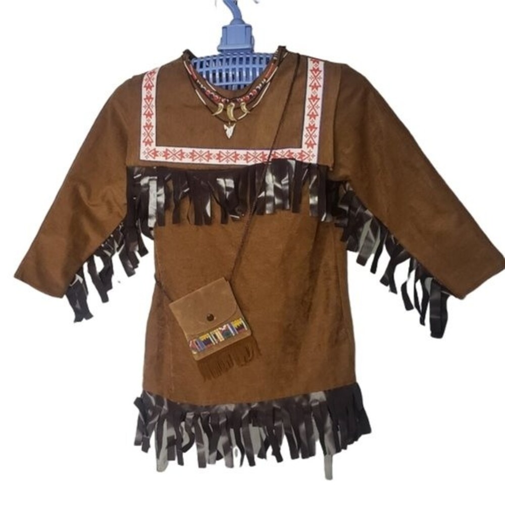 PEACHTREE PLAYTHINGS INDIAN DRESS COSTUME GIRL'S SIZE 4
